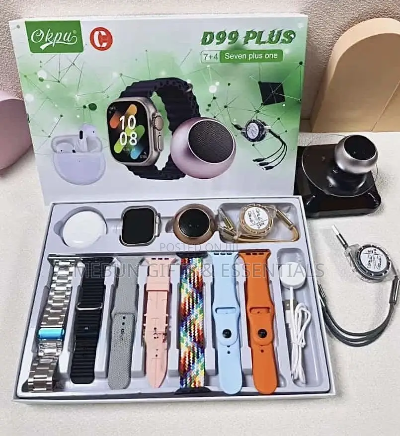 D99 Plus Smart Watch Set With Speaker