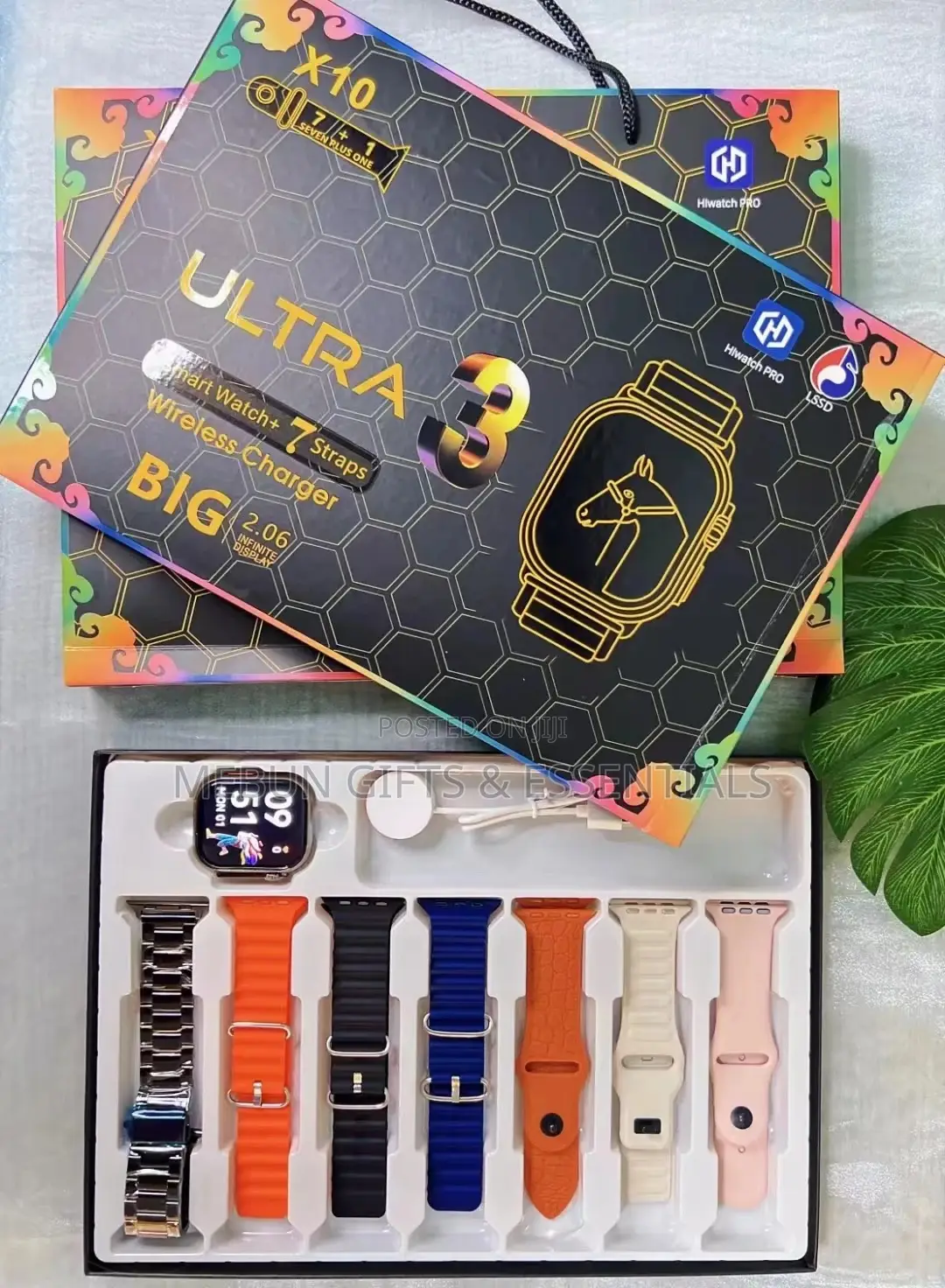 7 in 1 Strap Smart Watch X10ultra
