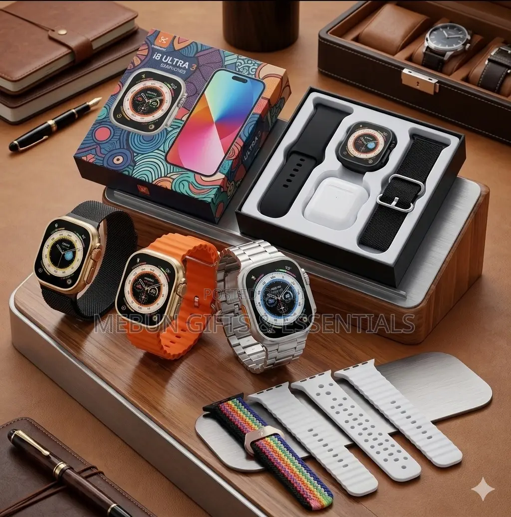 Ultra 3 Smartwatch Bundle With Extra Watch and Earpod