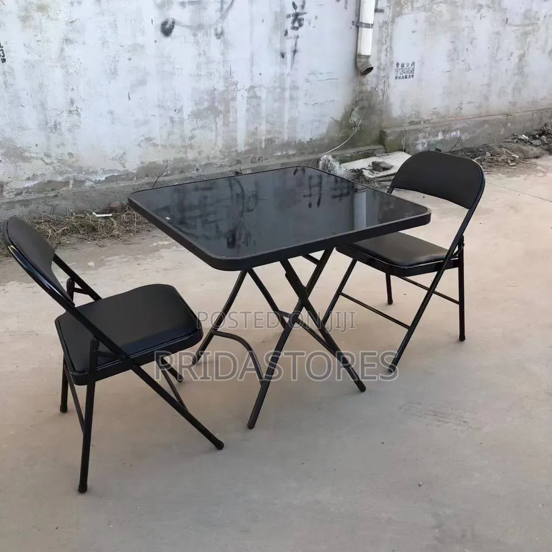 Table and Foldable Chairs (1 Table and 2 Chairs)
