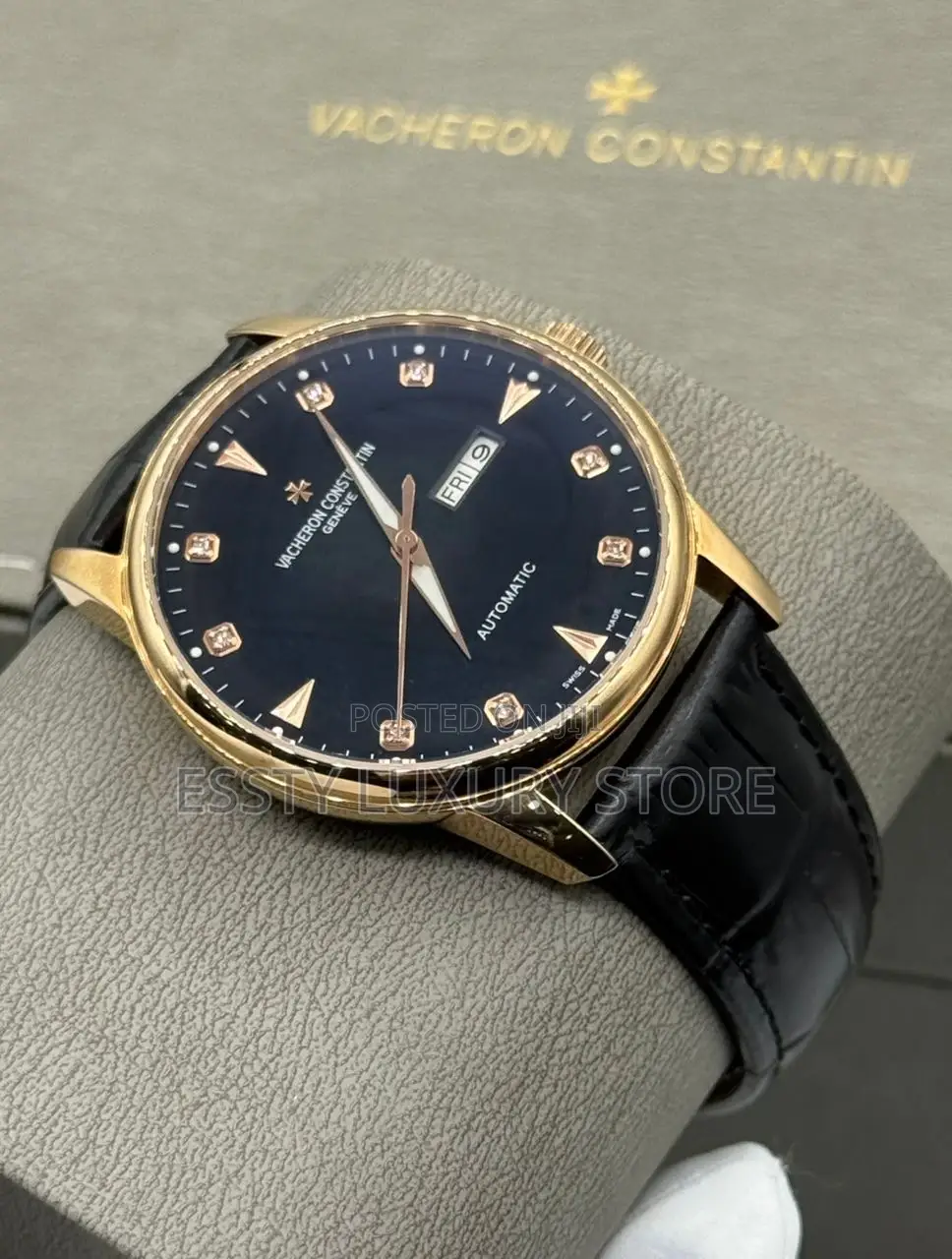 High Quality Luxury Vacheron Constantin Leather Wristwatch