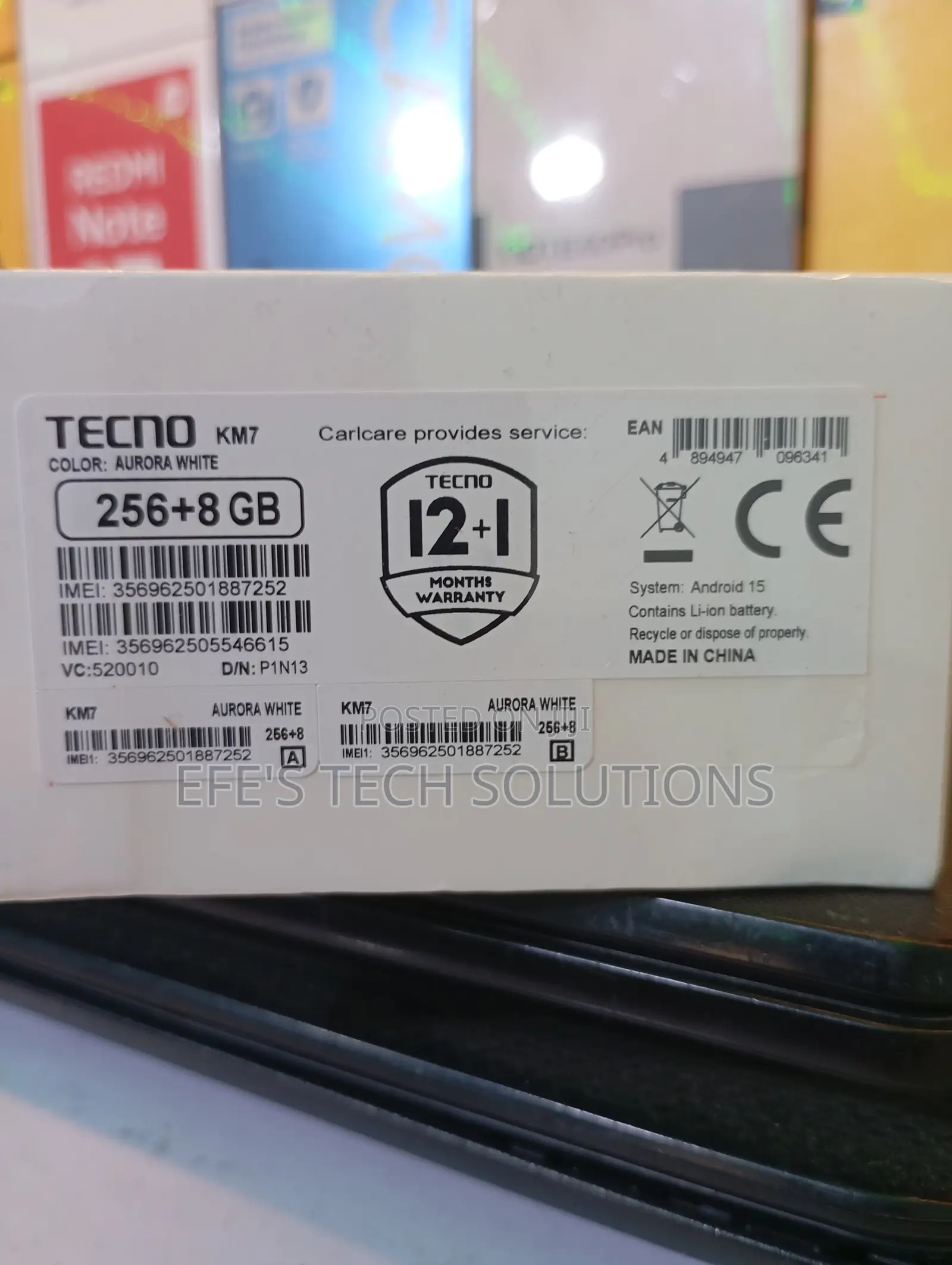 New Tecno Spark 40 Pro+ 256 GB White