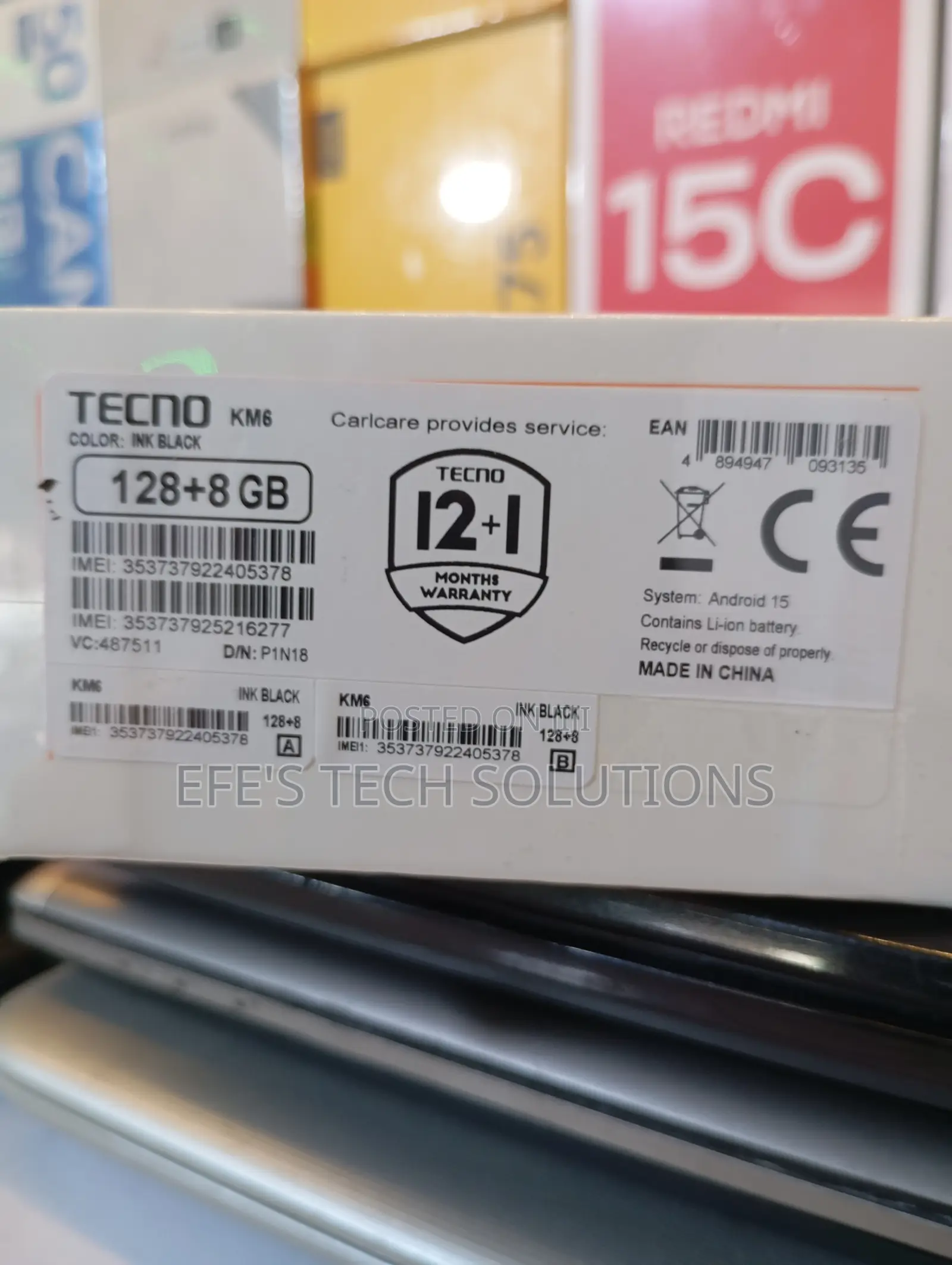 New Tecno Spark 40 Pro 128 GB Black