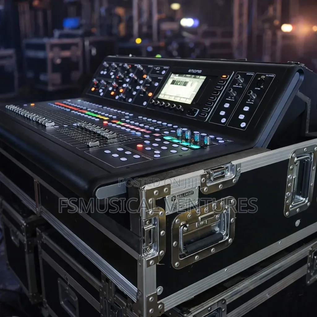 Midas M32 Digital Mixers Flight Case/ Rack With Wheels Red Laminate Fh