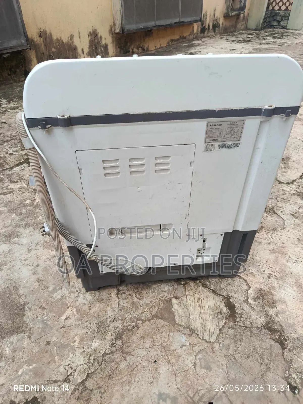 Relatively New 10kg Twin Tub Washing Machine for Sale at Bodija, Ibadan