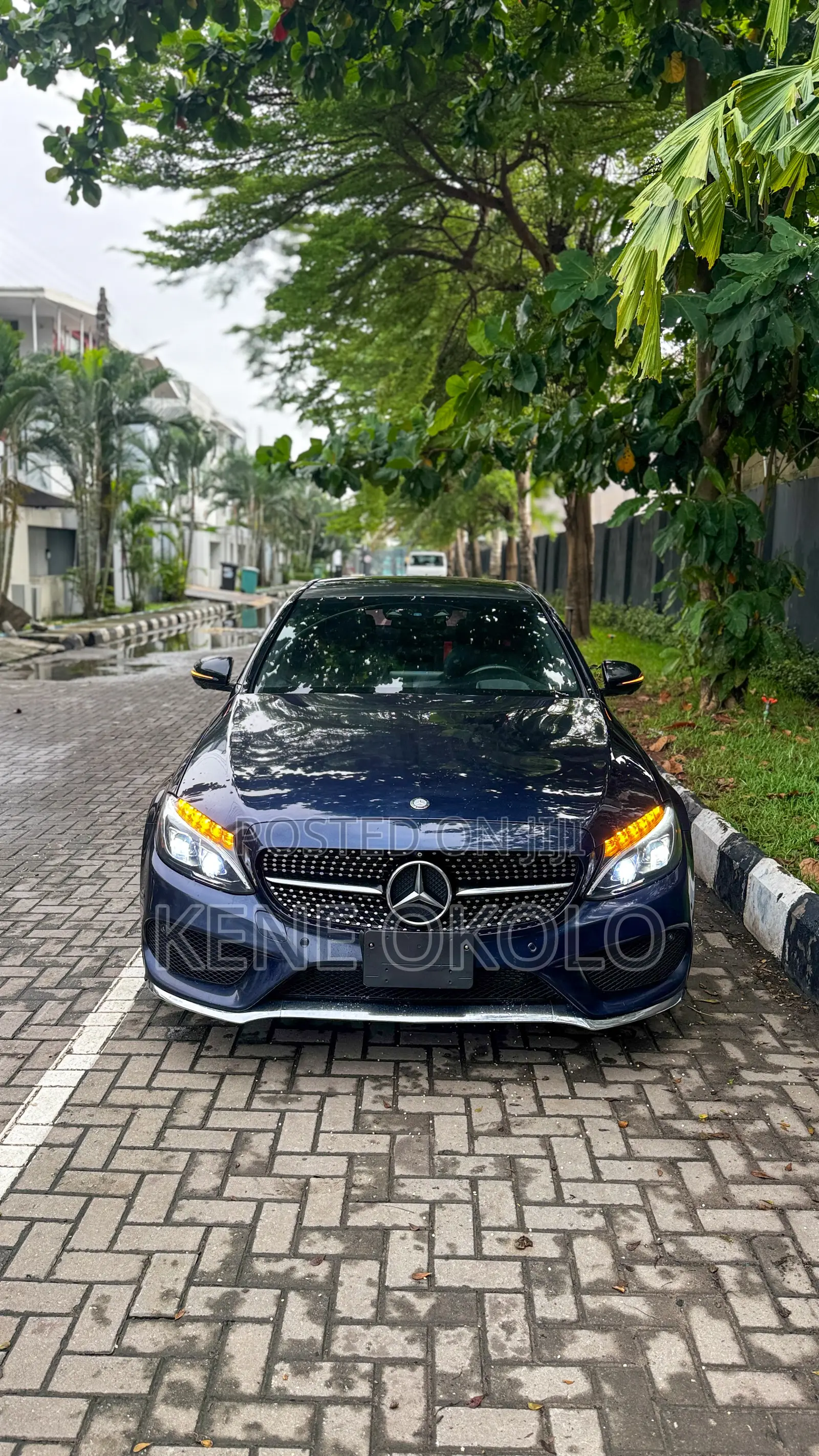 Mercedes-Benz C-Class C 450 AMG 4MATIC (W205) 2016 Blue