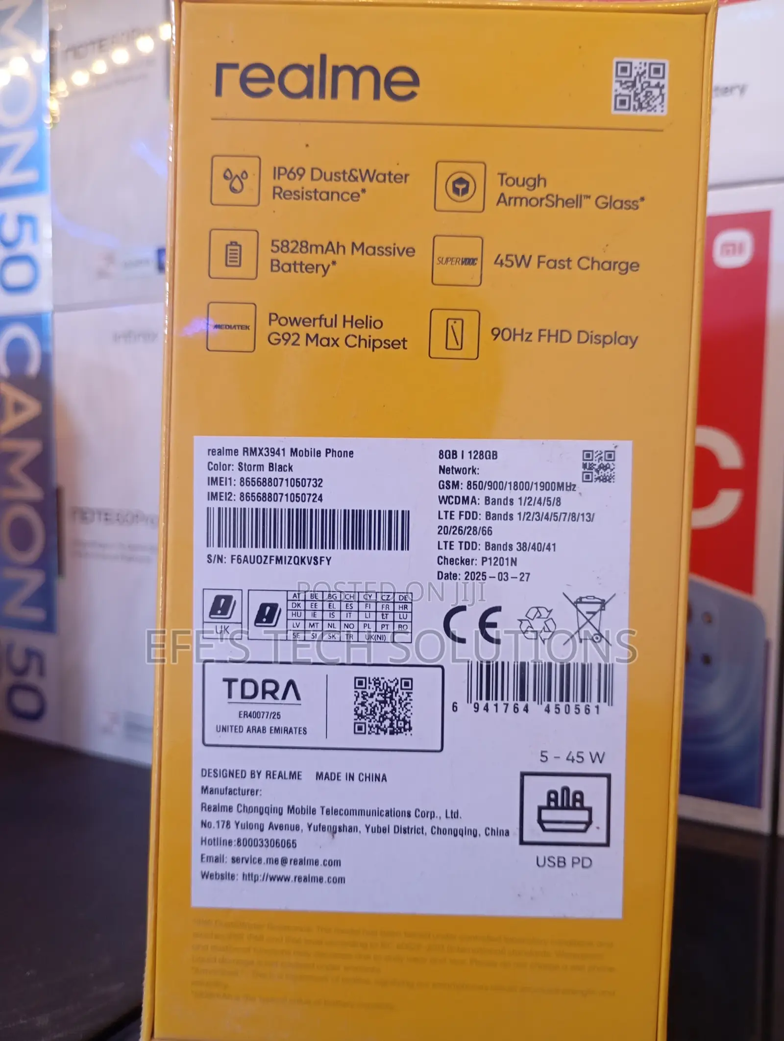 New Realme C75 128 GB Black