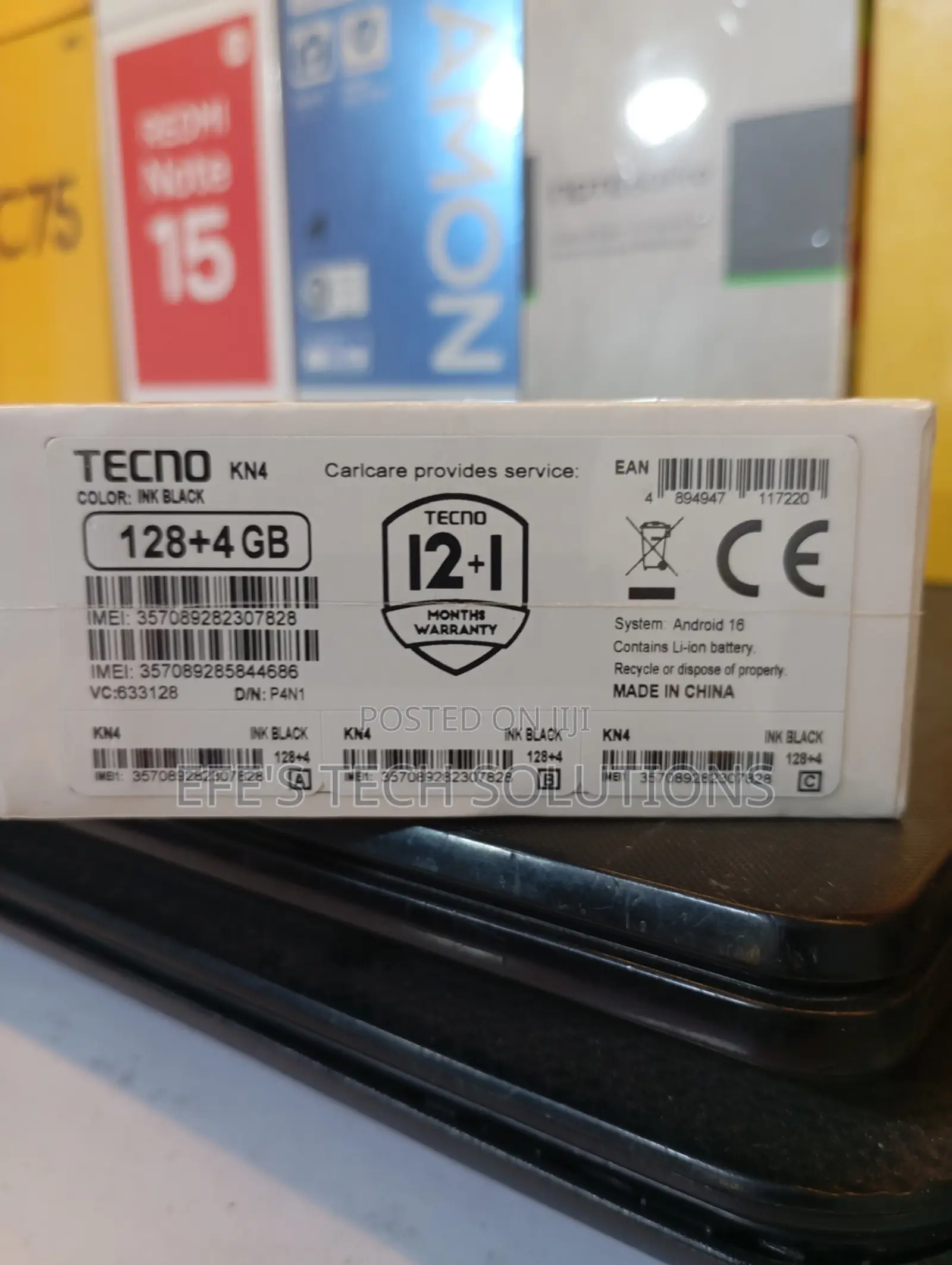 New Tecno Spark 50 128 GB Black