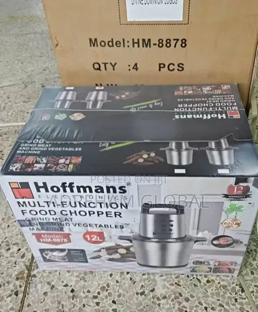 Hoffmans 12l Yam Pounder/Multi Function Food Chopper