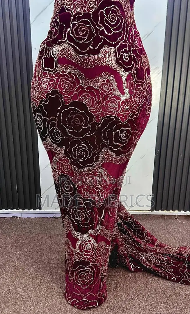 Handbeaded Velvet Lace