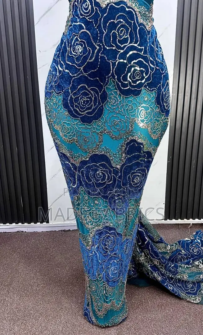 Handbeaded Velvet Lace