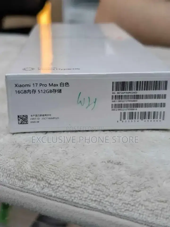 New Xiaomi 17 Pro Max 512 GB White