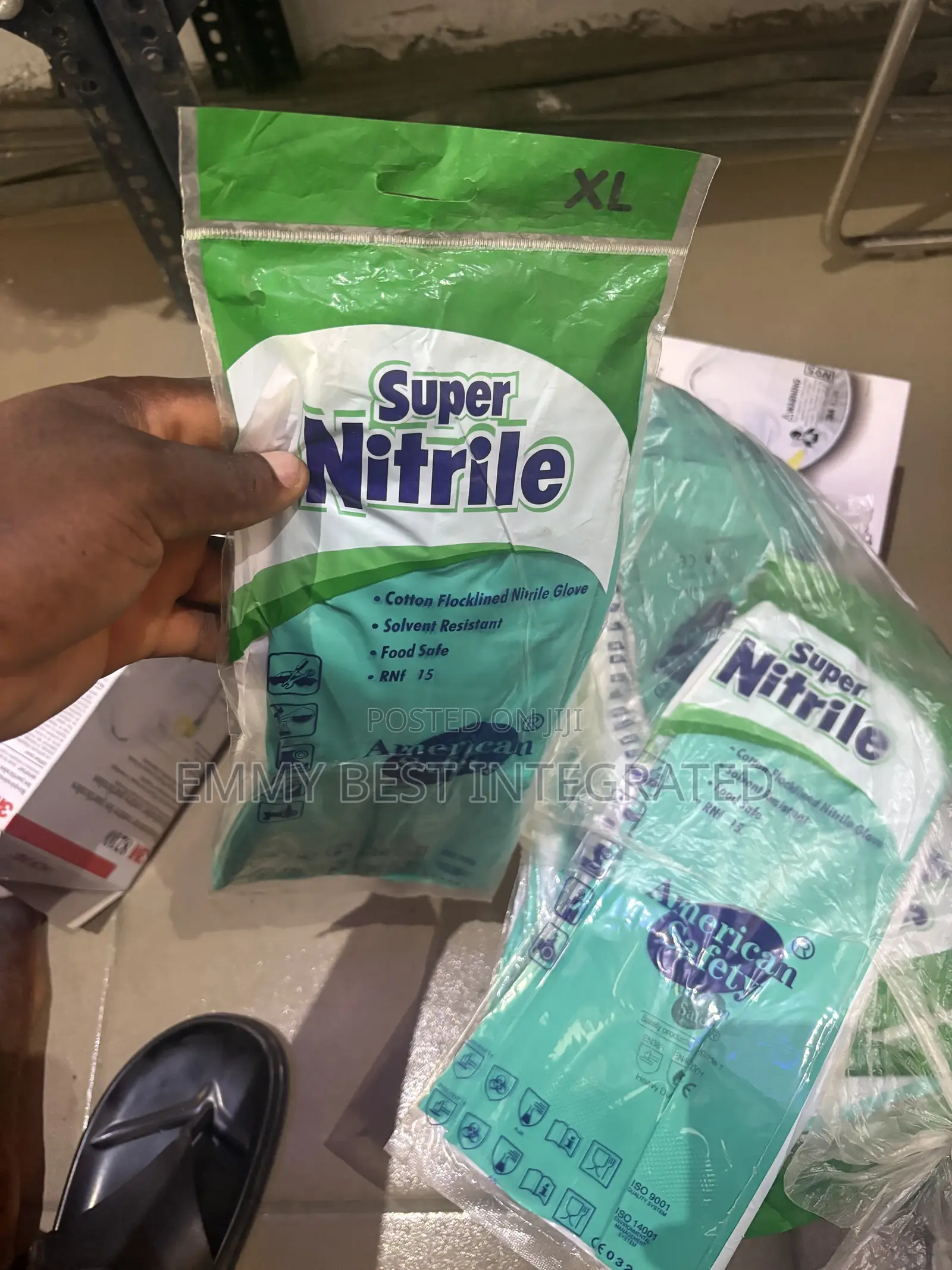 American Safety Super Nitrile Gloves (Model Rnf 15)
