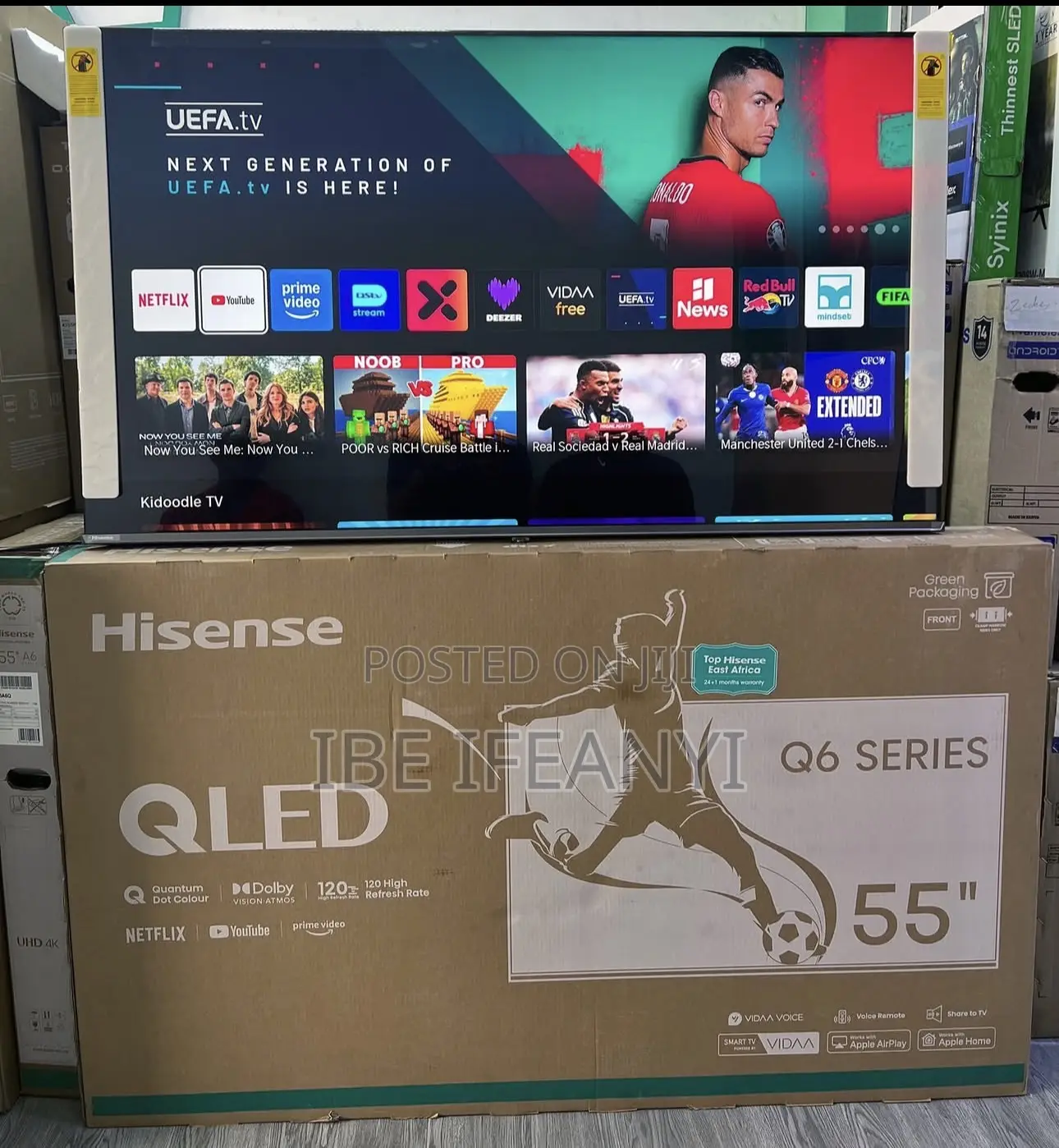 Hisense TV 55 Inch A6q Uhd Smart