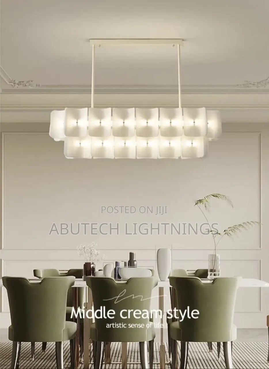 L 1200mm Acrylic Dinning Chandelier