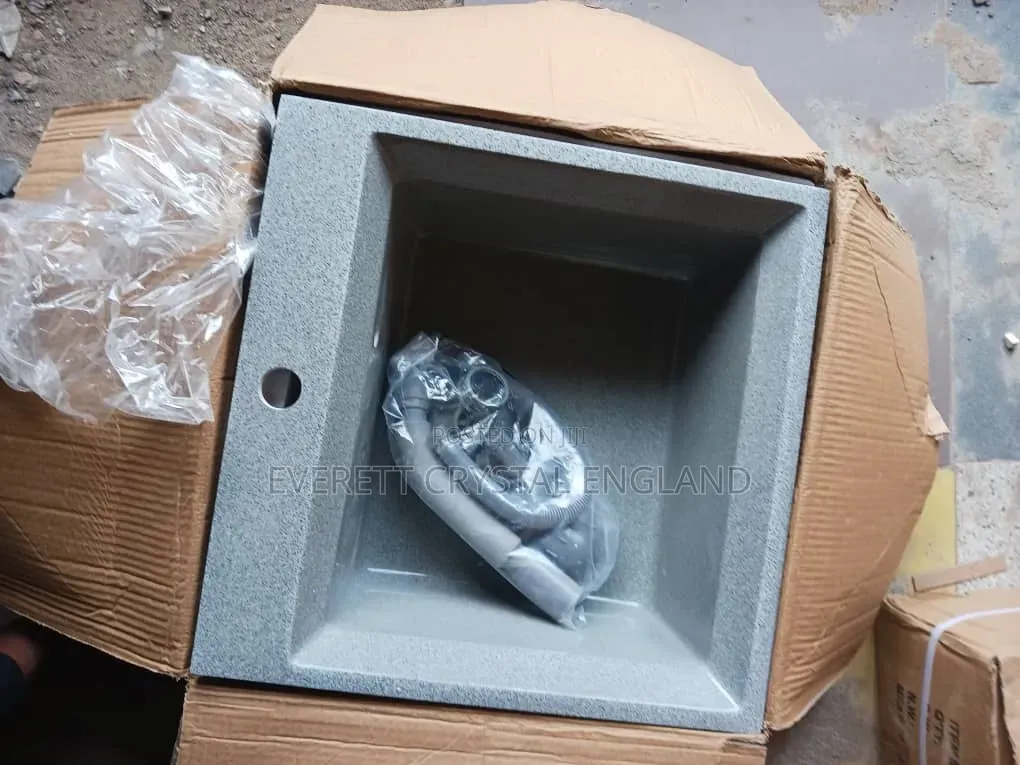 Grey Marble Sink Single Bowl