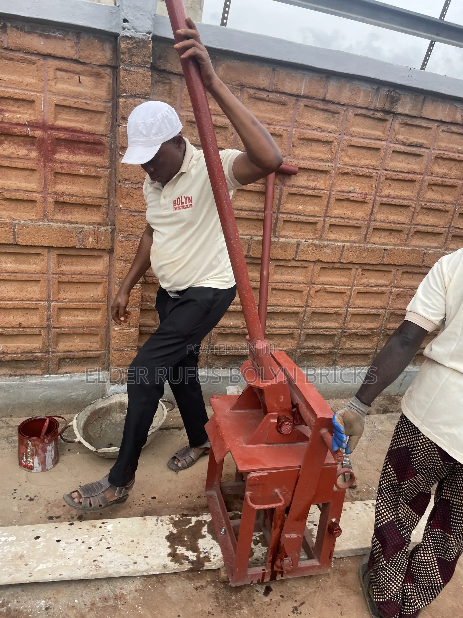 Double Hexa Floor Paving Brick Press + Accessories