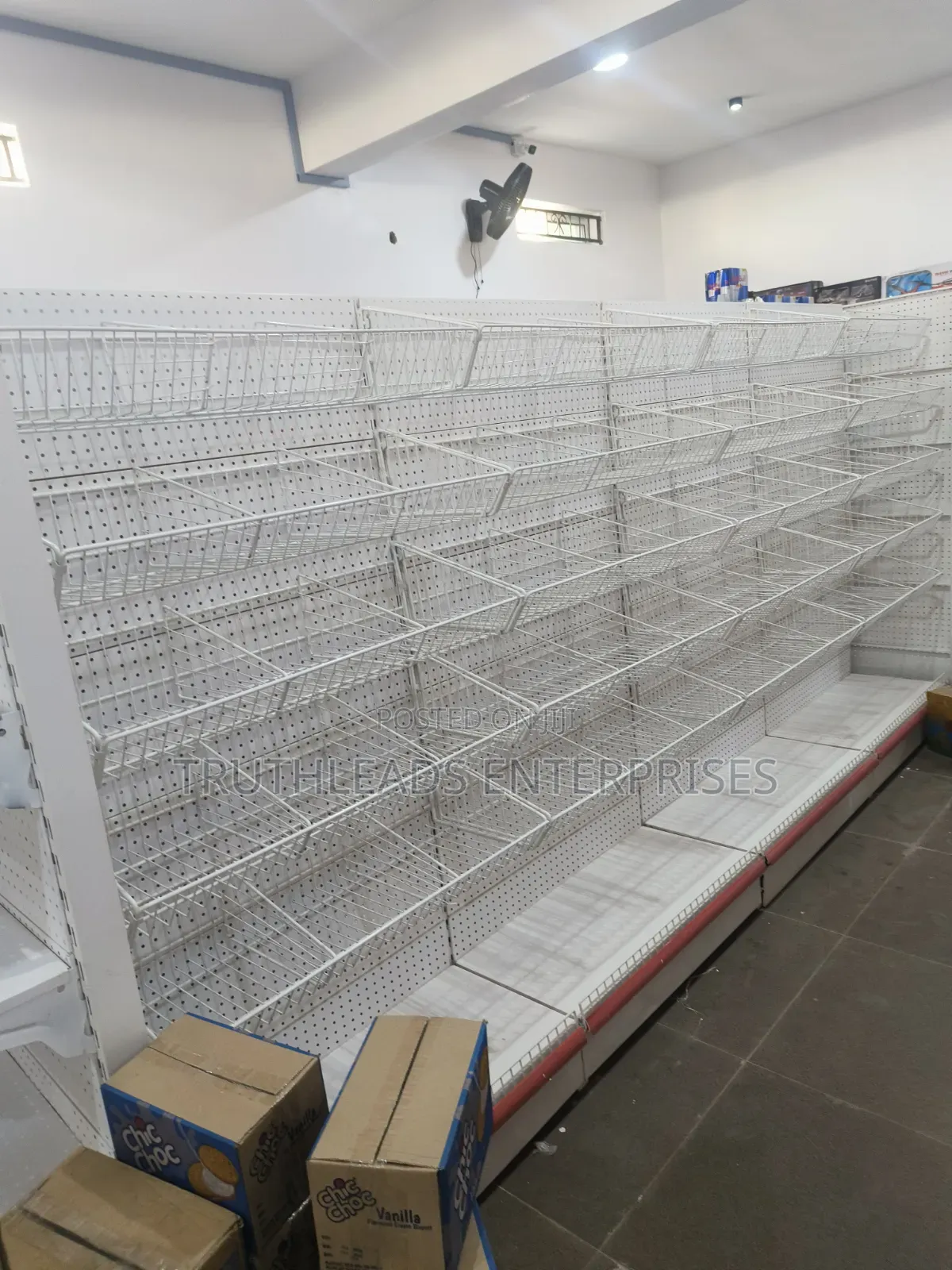 Supermarket Gondola Shelves Basket + 2 Middle Dividers