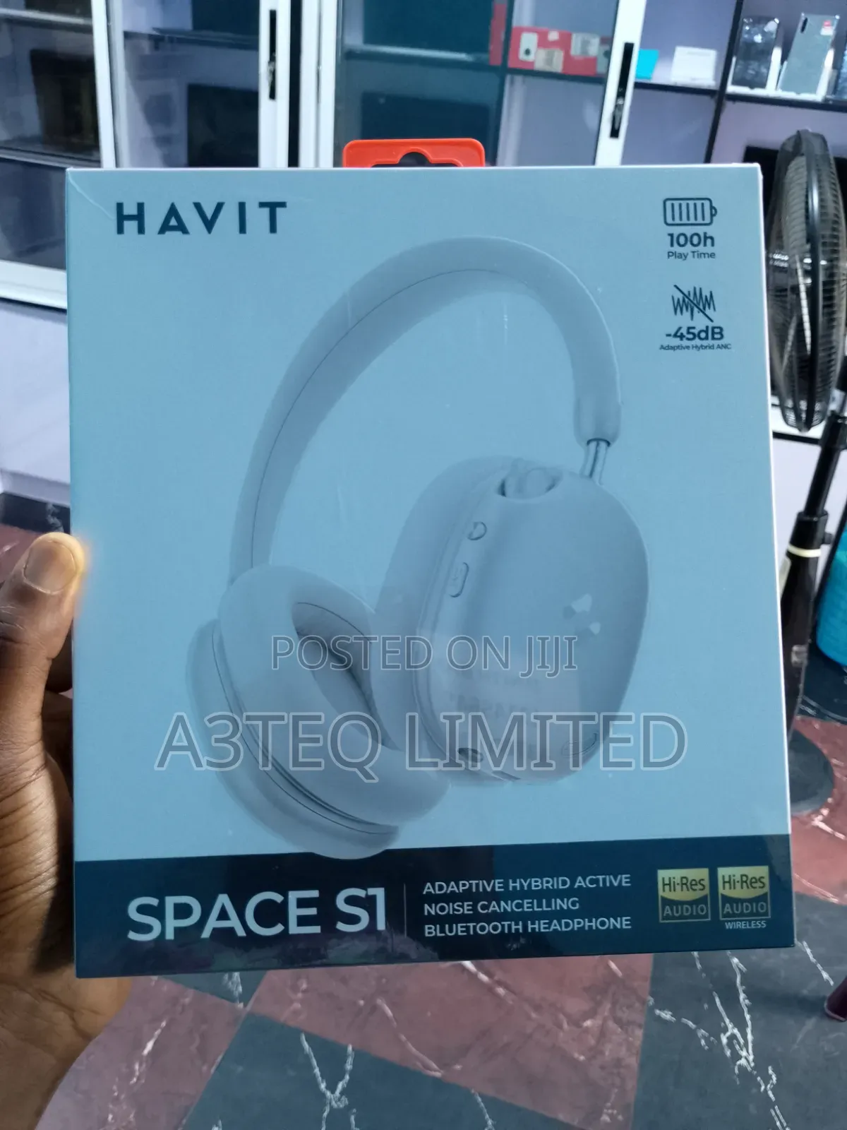 Havit Space S1 Headsets, Headphone With 100hr Play Time