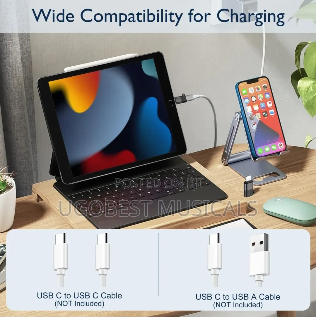 Female Type-C to Male Lightning for iPhone iPad and Earpods