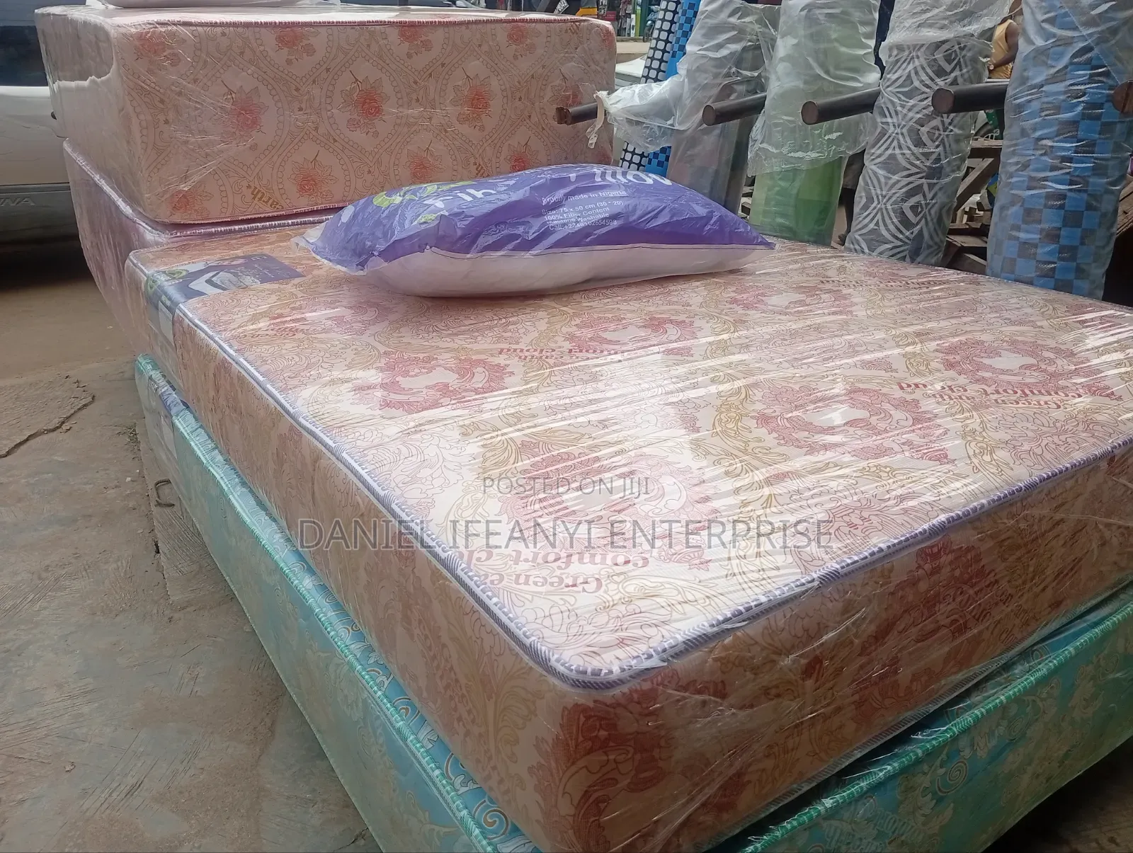 31⁄2 by 6ft by 8inches Semi Orthopaedic Mattress, Green Earth