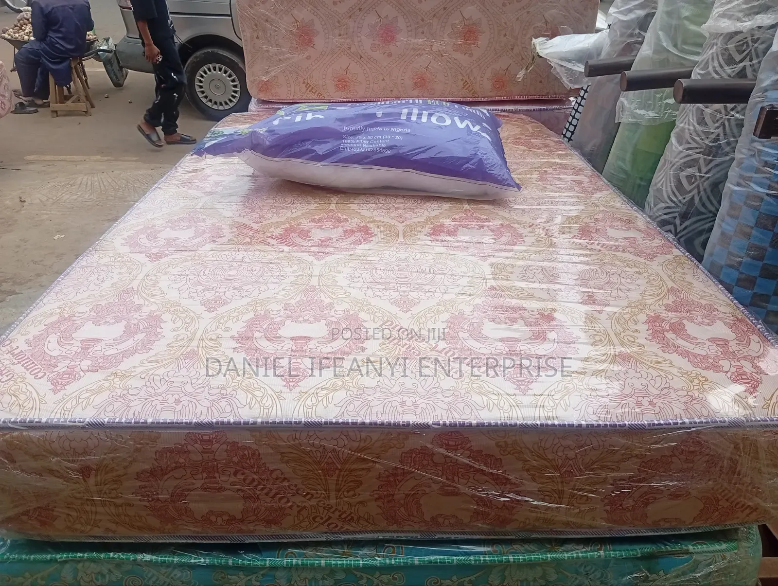 31⁄2 by 6ft by 8inches Semi Orthopaedic Mattress, Green Earth
