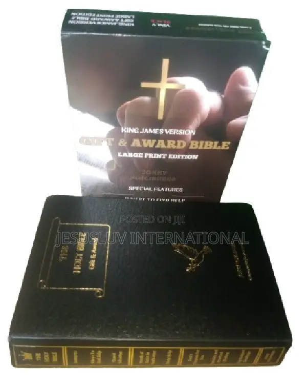 Holy Bible KJV Gift Award Bible Large Print Edition Imitation Leather