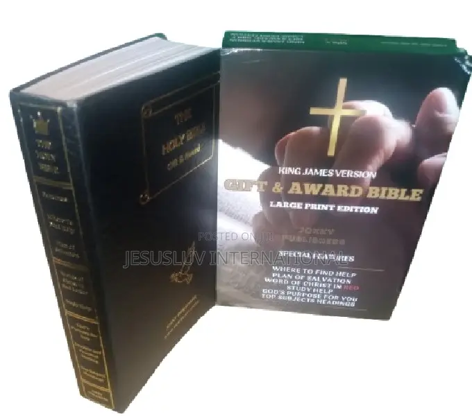 Holy Bible KJV Gift Award Bible Large Print Edition Imitation Leather