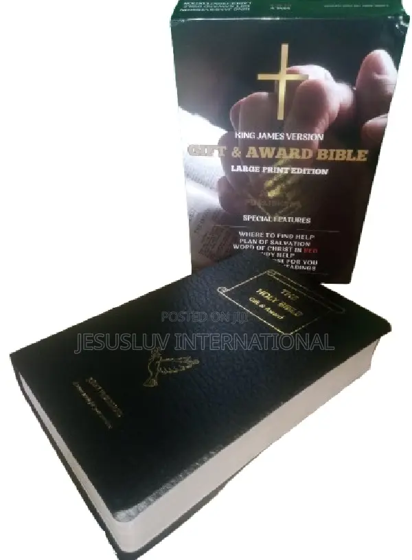 Holy Bible KJV Gift Award Bible Large Print Edition Imitation Leather