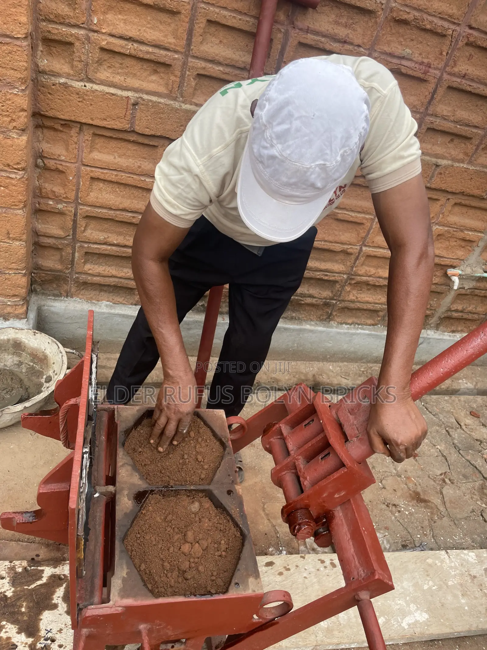 Double Hexa Floor Paving Brick Press + Accessories