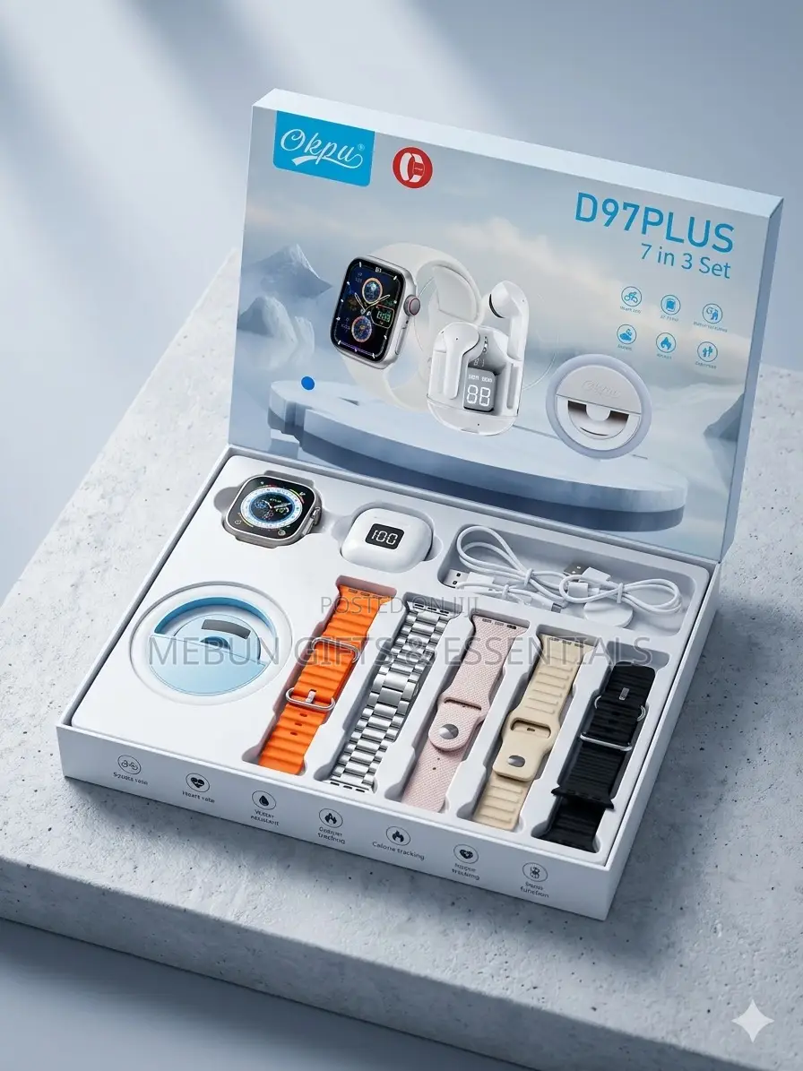 D97plus 7in3 Set of Watch With Earpod and Mini Light