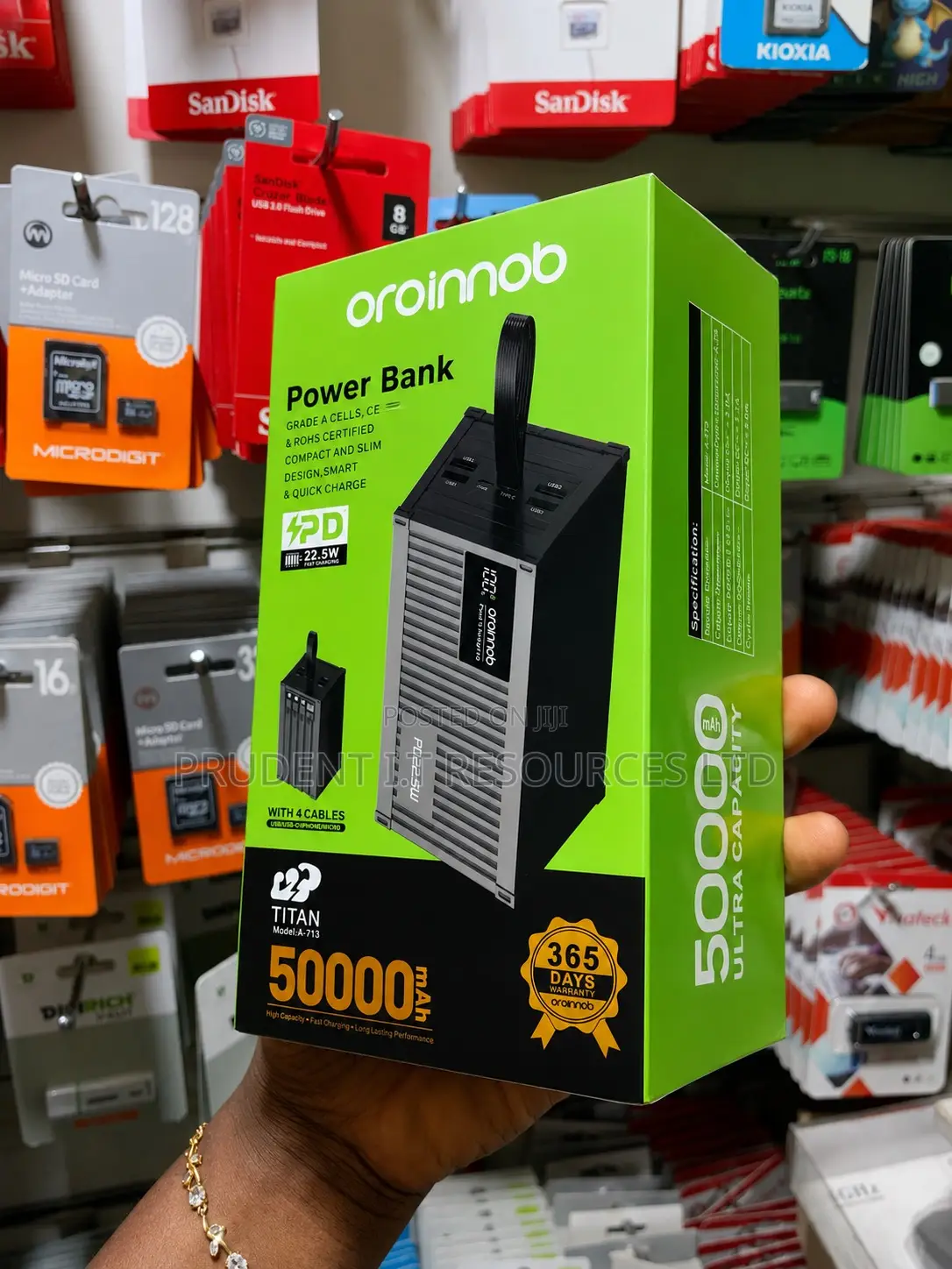Oroinnob Titan 50000mah Power Bank (Model a-713)