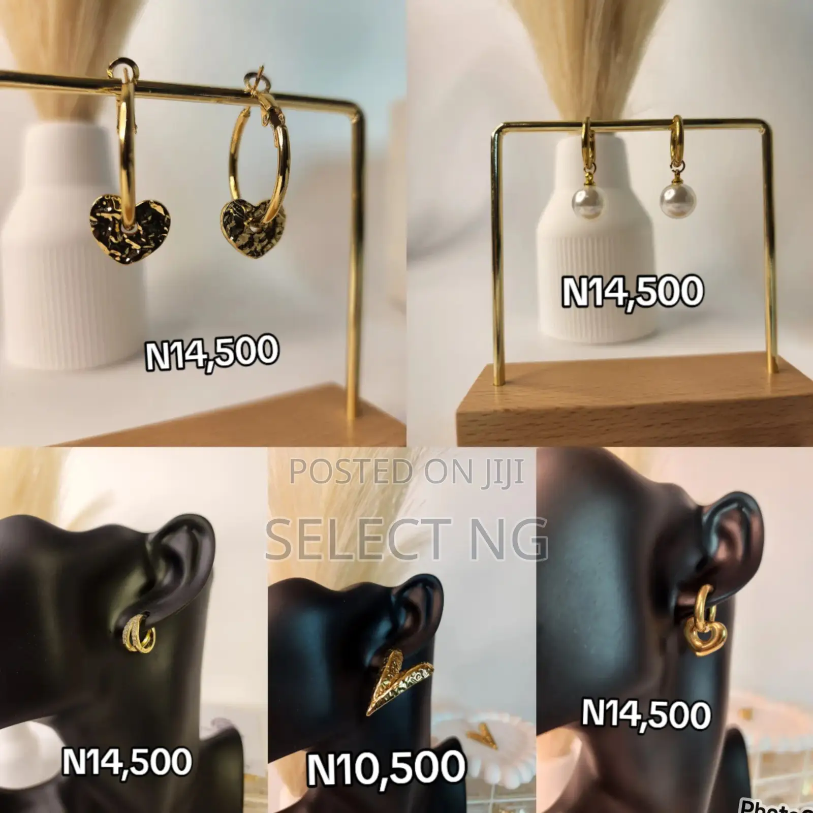  Gold Plated Waterproof Earrings