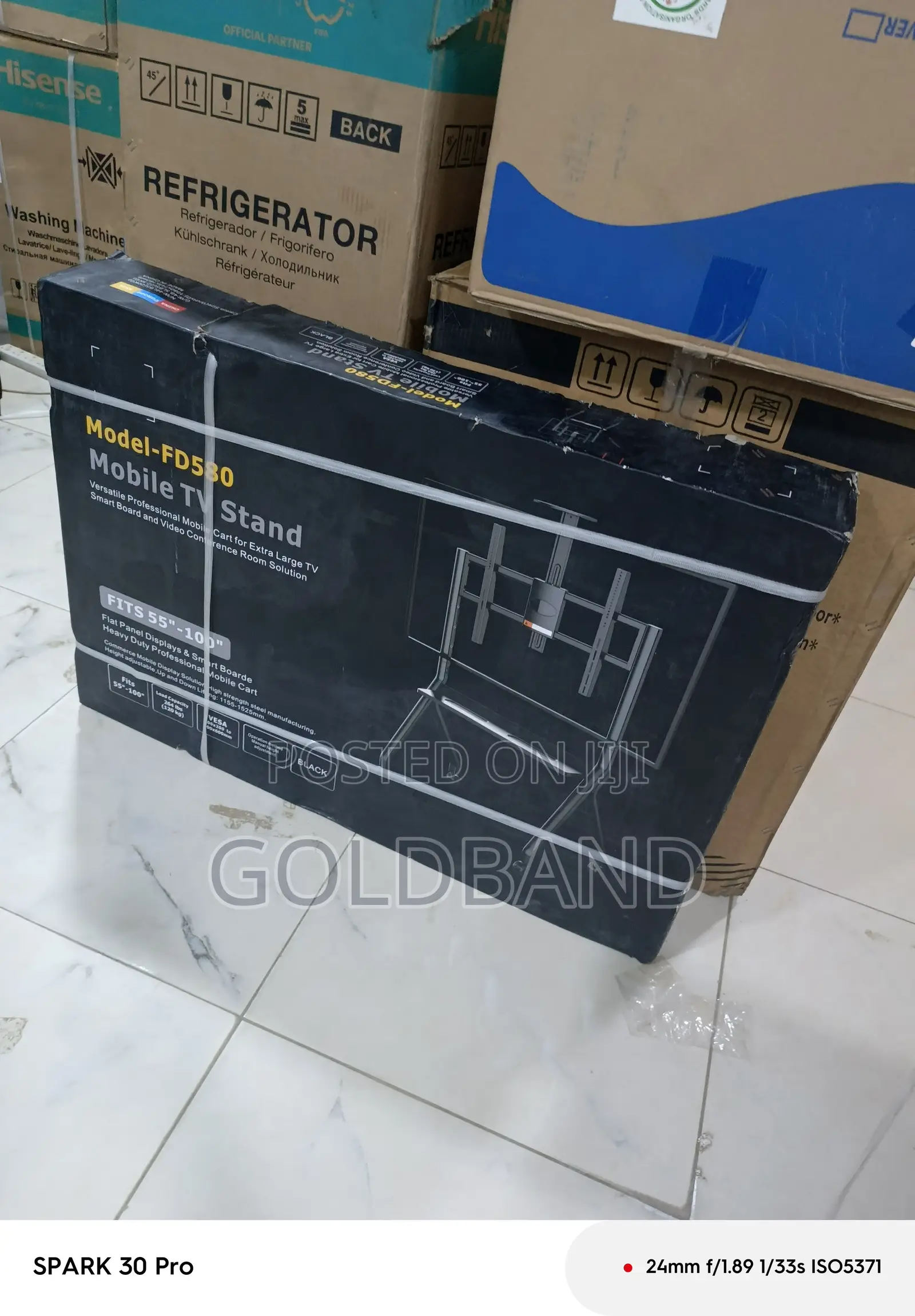 Fd580 Rolling Tv Stand for Home Office