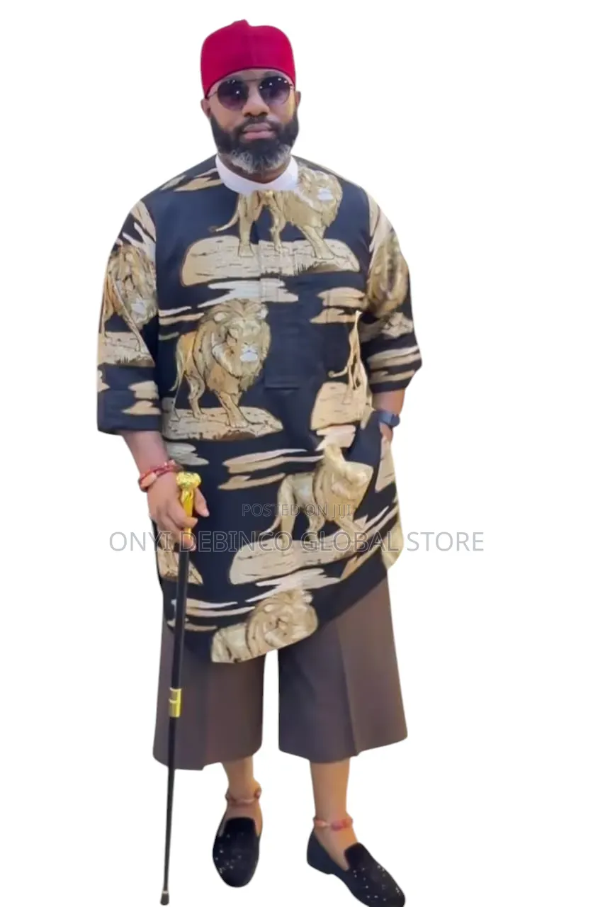Latest Original Lion Head Isiagu Fabric Material for Any Occasion