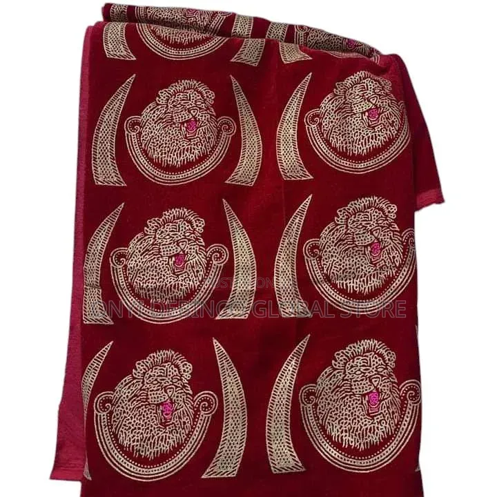 Latest Original Lion Head Isiagu Fabric Material for Any Occasion