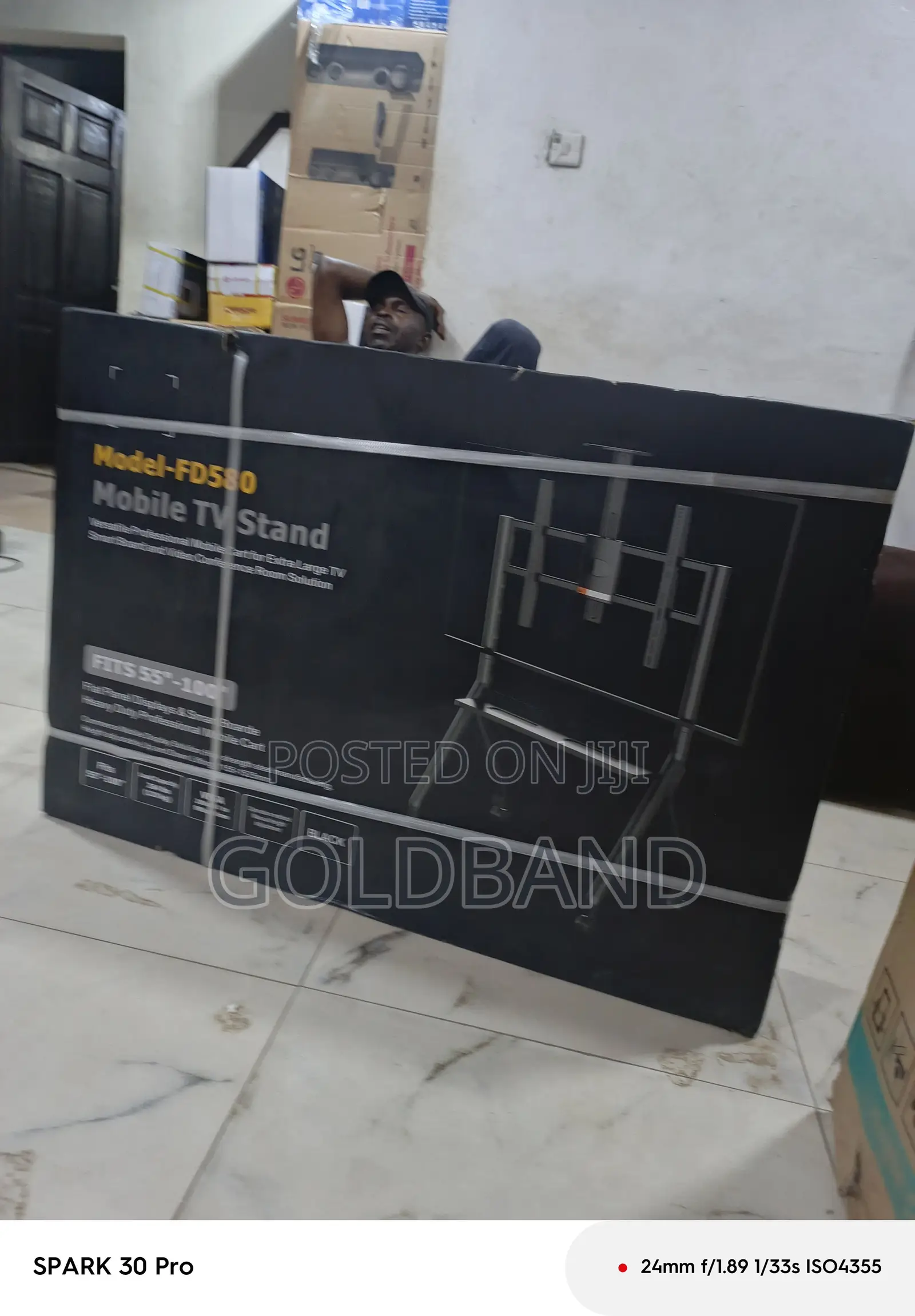 Fd580 Adjustable Height Tv Stand