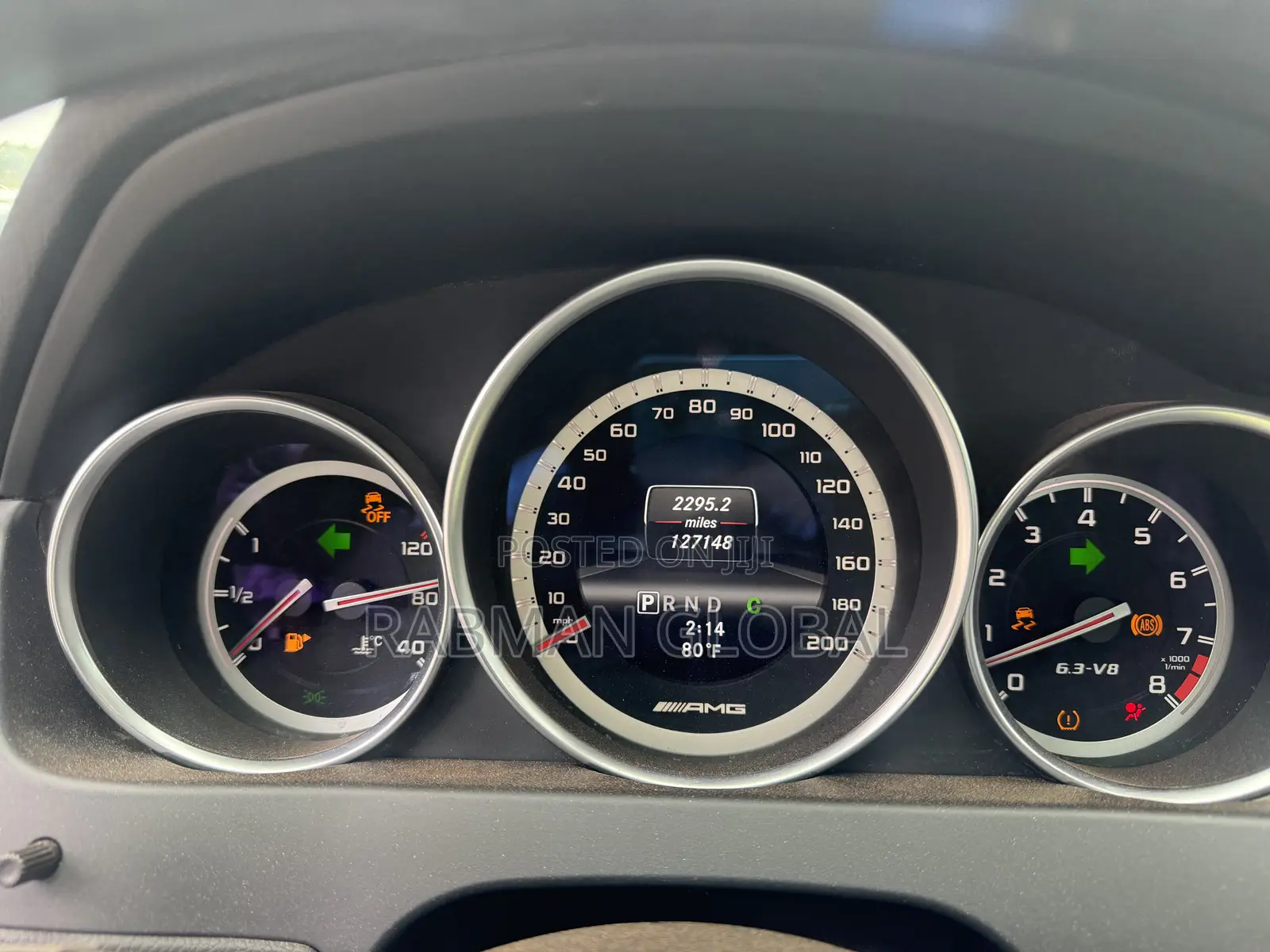 Mercedes-Benz C63 2013 Black