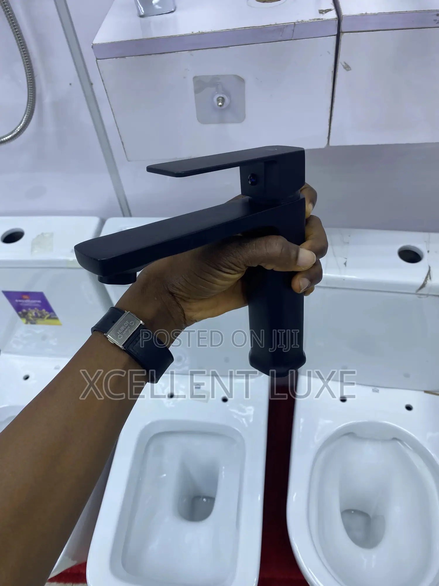 Sweethome Basin Mixer Tap Matt Black With High Pressure