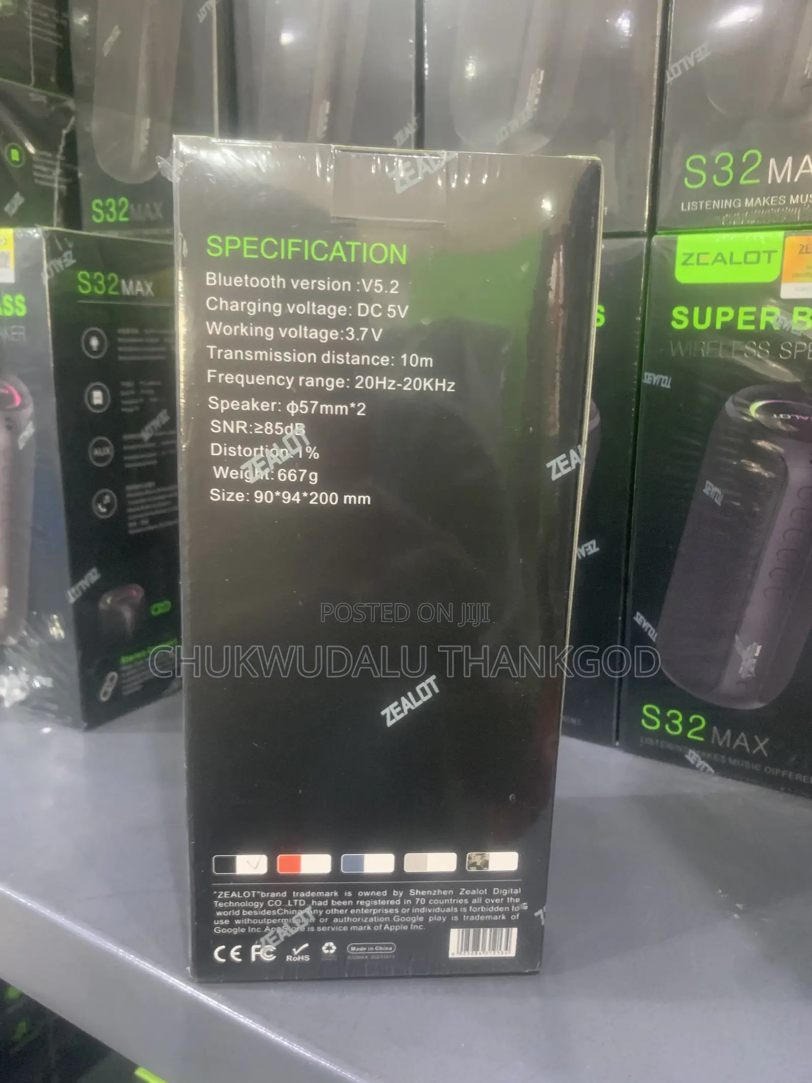 Zealot S32 Max Ipx4 Waterproof Outdoor Speaker With 20w Massive Sound