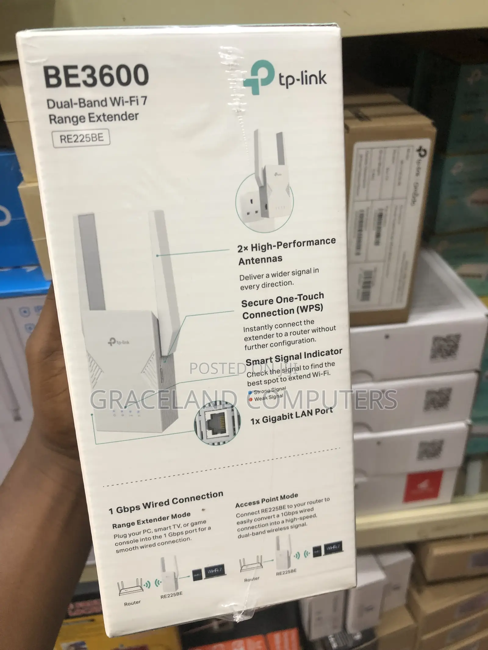 Tp-Link Re225be | Be3600 Dual-Band Wi-Fi 7 Range Extender