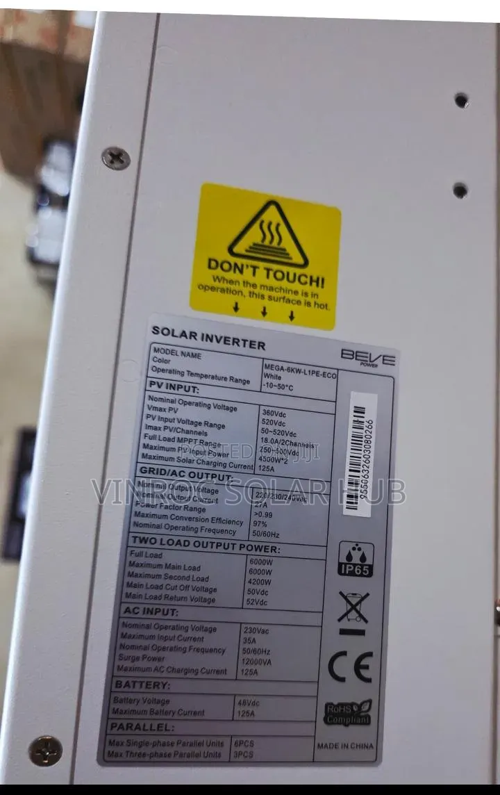6kw Beve Hybrid Inverter