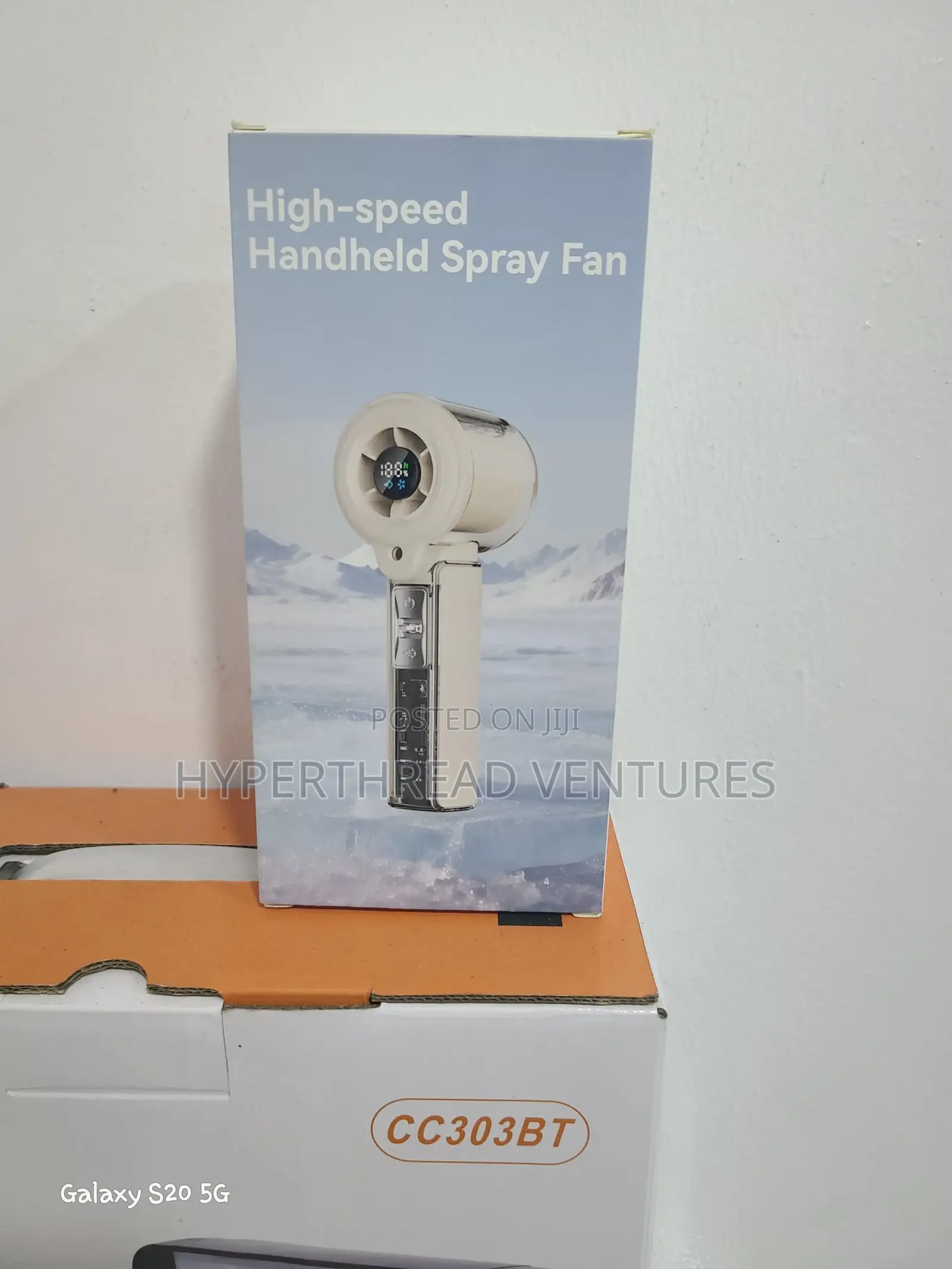 High-Speed Handheld Turbo Spray Fan With Digital Display (Model F5)