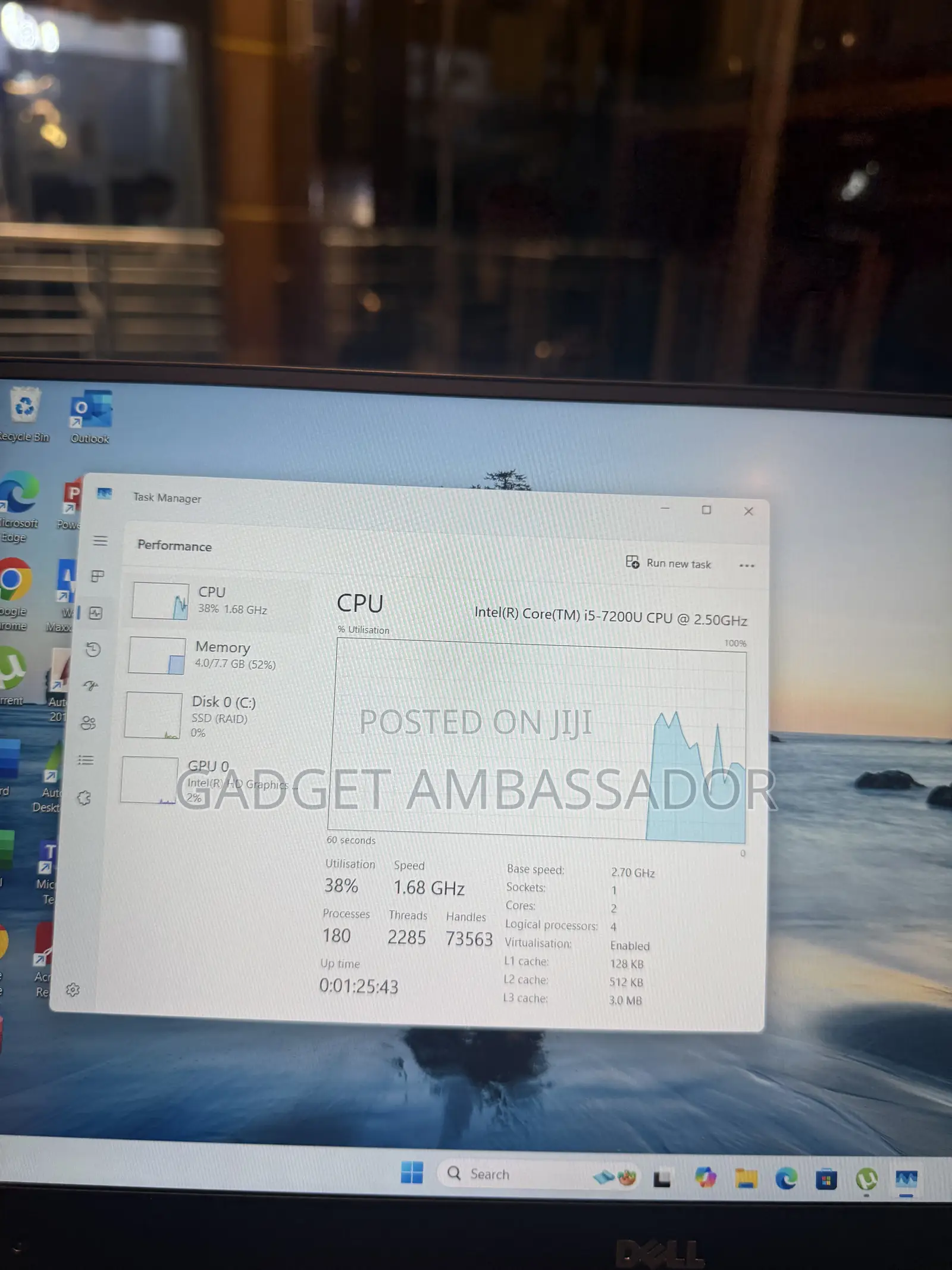 Laptop Dell XPS 13 (9360) 8GB Intel Core i5 SSD 256GB