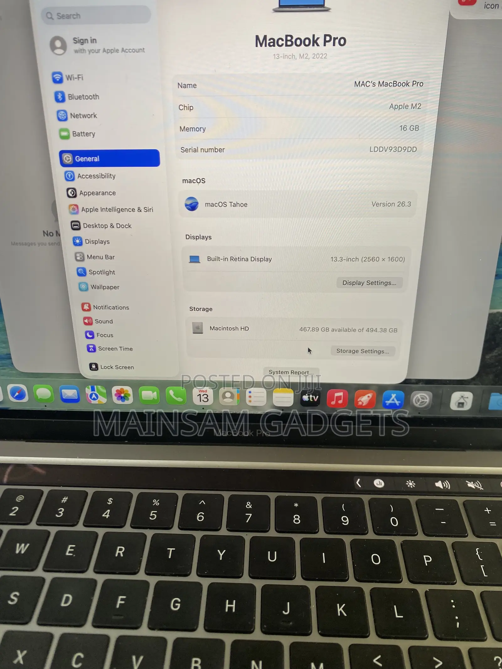 Laptop Apple MacBook Pro 2022 M2 16GB Apple M2 SSD 512GB