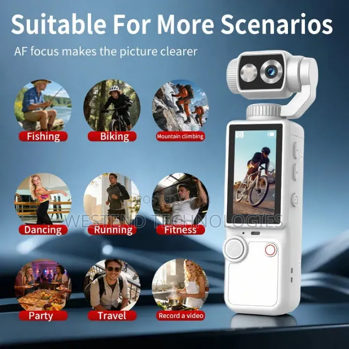 Q-8 Ultra Hd Pocket Vlogging Camera With Ai Face/Object Tracking