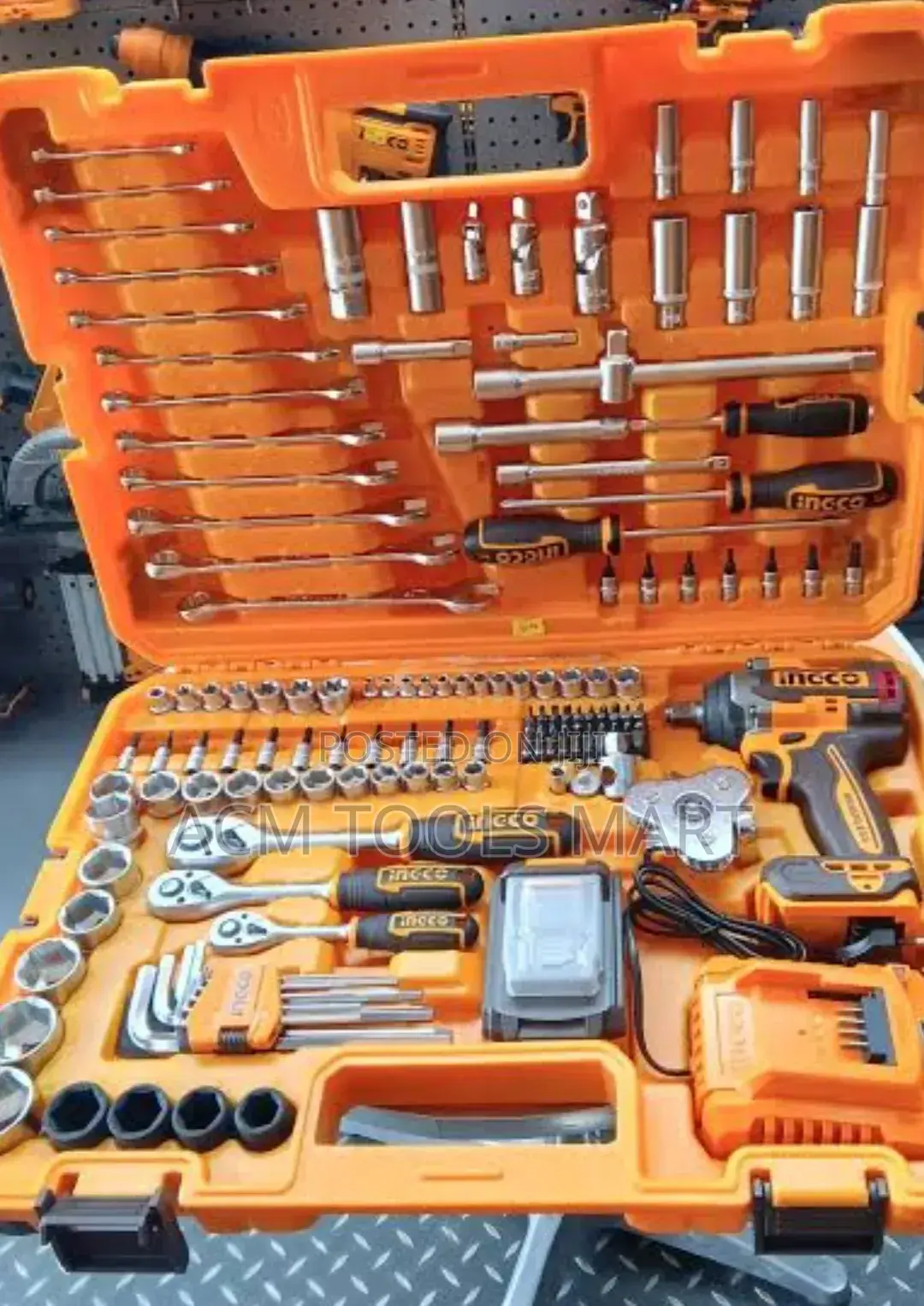Ingco 152pcs Cordless Impact Wrench Tool Set 20v | Hkthp31521