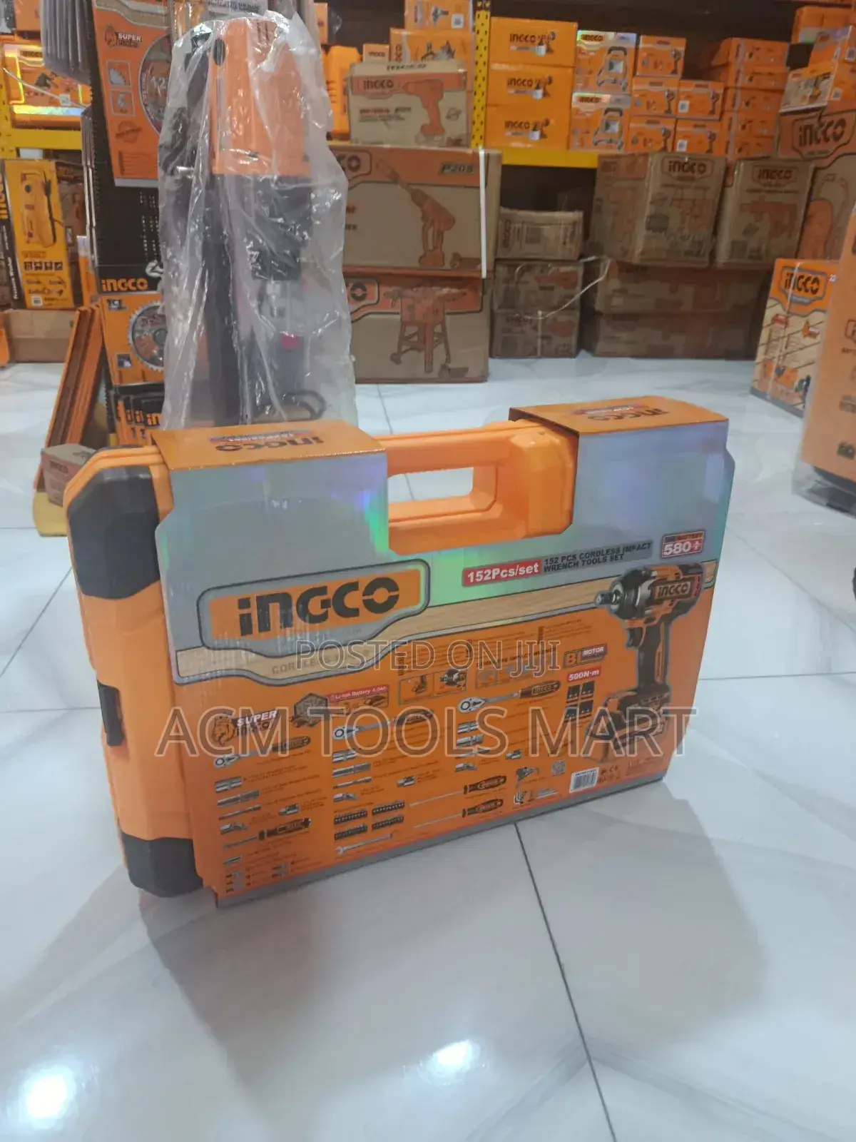 Ingco 152pcs Cordless Impact Wrench Tool Set 20v | Hkthp31521
