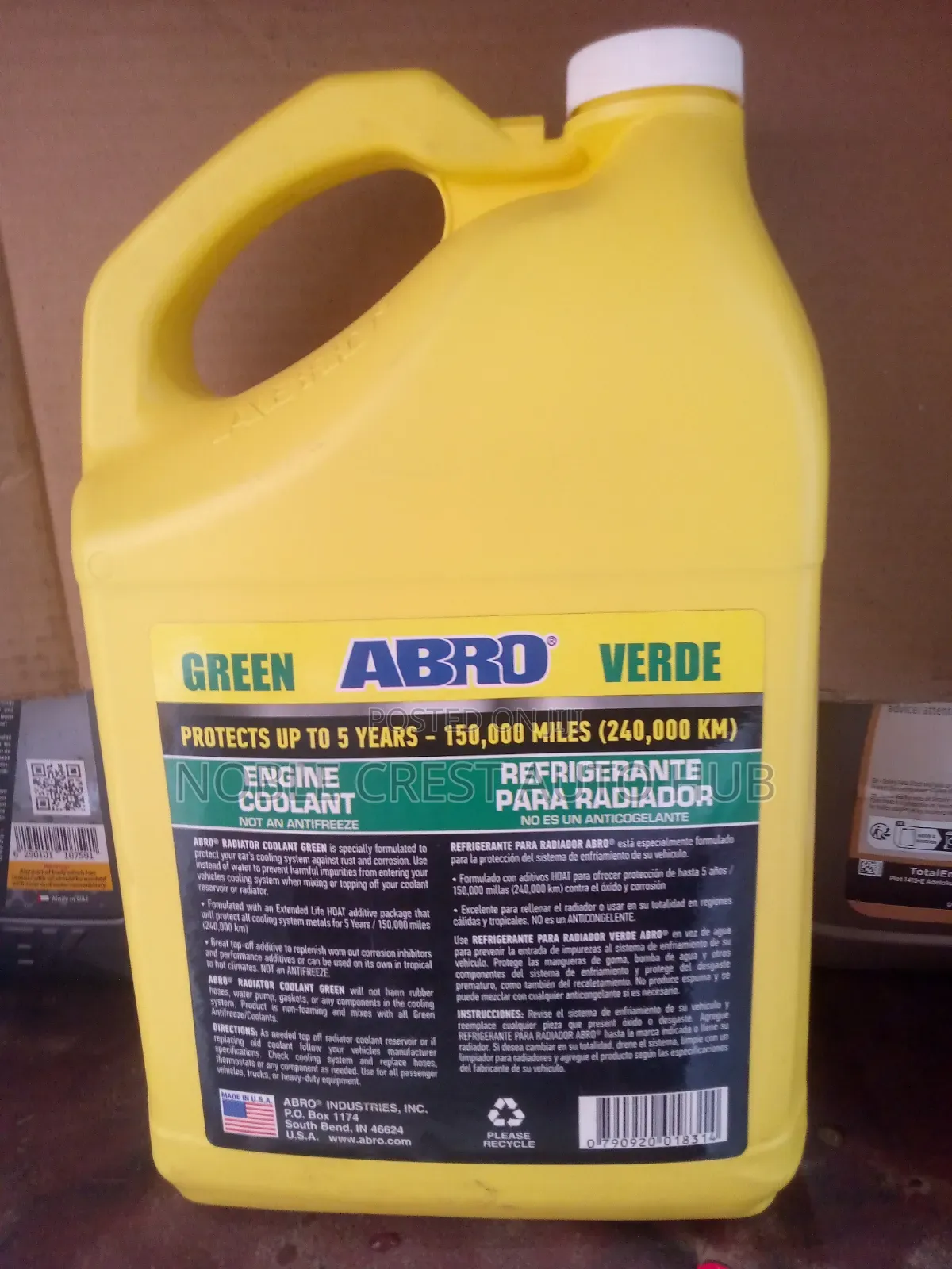 Abro Radiator Coolant Green Verde