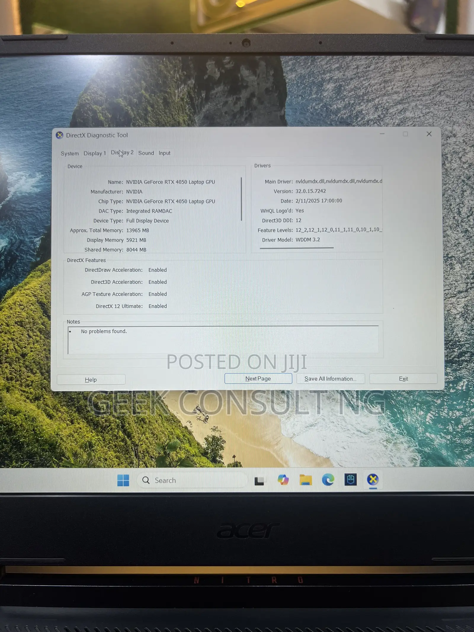 Laptop Acer Nitro 5 16GB Intel Core i5 SSD 512GB
